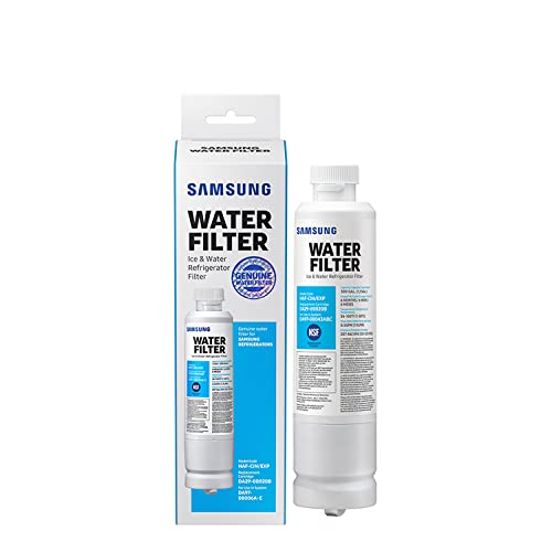 SAMSUNG Genuine Filter for Refrigerator Water and Ice, Carbon Block Filtration for Clean, Clear Drinking Water, 6-Month Life, HAF-CIN/EXP, 1 Pack - Grill Parts America