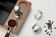 IKAPE Coffee Products, 51MM Coffee Distributor, Gravity Adaptive Espresso Distributor Fits All 51MM Espresso Portafilter, Compatible with 51MM Delonghi Bottomless Portafilter (Silver) - Kitchen Parts America