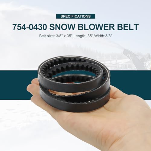 Auger Drive Belt for Two-Stage Snow Blowers - Thumbnail 3
