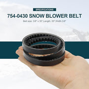 Honoyam 954-0430 754-0430 Auger Drive Belt Two-Stage Snow Blowers Replacement 3/8"x35" for MTD Troy Bilt Cub Cadet 754-0430 954-0430 754-0430A 754-0430B 954-0430B - Grill Parts America