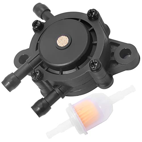 Fuel Gas Pump W/Fuel Filter Replacement for John Deere LA175 LA165 LA155 LA145 LA135 LA125 LA115 LA105 LA150 LA140 LA130 LA120 D155 D125 D105 D170 D160 D150 D140 D130 D120 D110 D100 Lawn Tractor - Grill Parts America