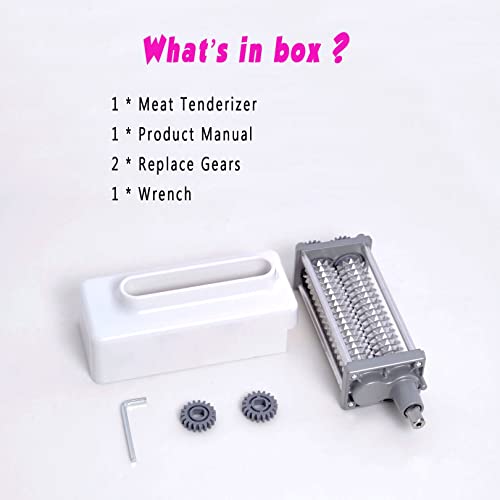 [UPGRADE] Meat Tenderizer Attachment for All KitchenAid Household Stand Mixers- Mixers Accesssories [No More Jams,No More Break,Easier to clean] - Kitchen Parts America