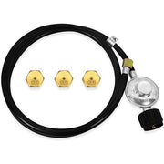 Zhenx 23080901 5FT Natural Gas to Propane (LP) Conversion Kit Compatible with Weber Genesis, Genesis II Grill, from NG to LP Conversion Kit Includes Regulator Hose and 3 Adapter Orifices - Grill Parts America