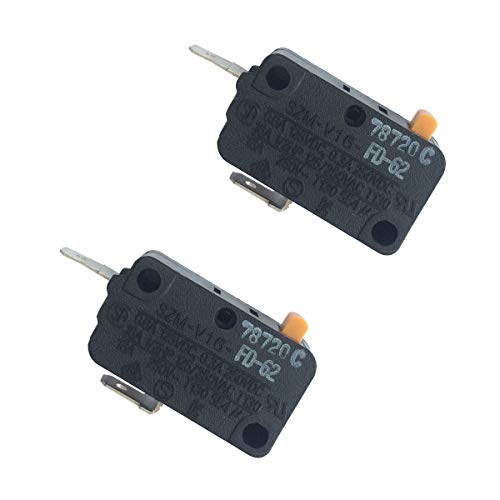 LONYE SZM-V16-FD-62 WB24X830 Monitor Switch RE2 Replacement for GE Starion Microwave 3405-001033 WB24X0800 WB24X800 AP2024338 PS237422 DE34-20019A(Normally Closed)(Pack of 2) - Grill Parts America