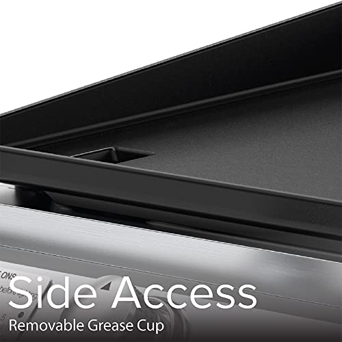 Nexgrill Outdoor Premium Cooking griddle grill 2 Burner Tabletop Griddle, Cast Iron Griddle Top, Flat Top for Camping, Outdoor, Stainless Steel Griddle with Knobs, Black - Grill Parts America