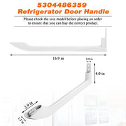 Blutoget 5304486359 Refrigerator Door Handle 2Pack Fit for Frigidaire Refrigerator FFTR1814QW4A FFTR1821QW0 FFTR1821QW1 FFTR1814QW3 LFTR1814LWK - Replaces 5304506469 5304504507 242059501 242059504 - Grill Parts America
