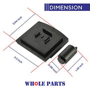 Whole Parts Refrigerator Ice Dispenser Door Kit Part # 8201756 - Replacement & Compatible w/Some Whirlpool Refrigerators - Broken Tab Ice Door Kit - Replaces AAP4453798, PS4218879 - 2 Yr Warranty - Grill Parts America
