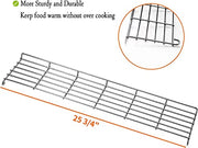 66044 Grill Warming Rack for Weber Genesis II 300 Series, Genesis II E-310 II E-315 II E-330 II E-335 II S-310 II S-335 Series Gas Grill, Stainless Steel Grill Grate - Grill Parts America
