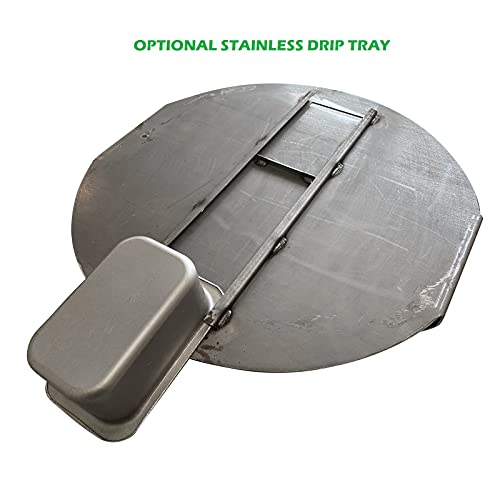 Flat top Griddle Grate for UDS Barrell Drum Smokers Grill Plate also fits for Weber Smokey Mountain WSM and Kettle Thick Steel with handles (25.5 (for 26.5 in. Kettle)) - Grill Parts America