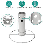 Turkey Fryer Flavor Infuser Stand for Char-Broil Big Easy Oil-Less, Turkey Chicken Fryer for Deep Fry Pot Grill BBQ, Replacement Part for Char-Broil 4897766R06 - Grill Parts America