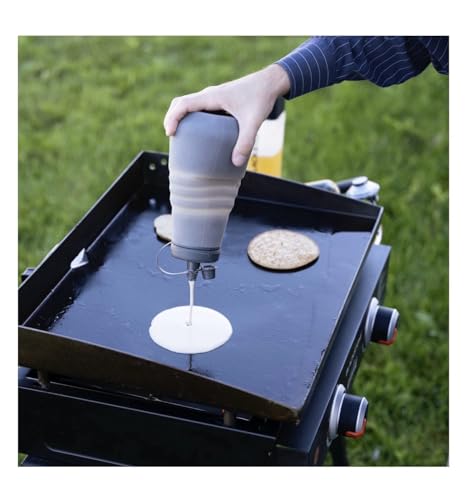 Blackstone AR 32 Ounce Collapsible Silicone Griddle Breakfast Tool Set with Heat Resistant Silicone Construction (4.65 x 4.65 x 6.85 Inches) - Grill Parts America