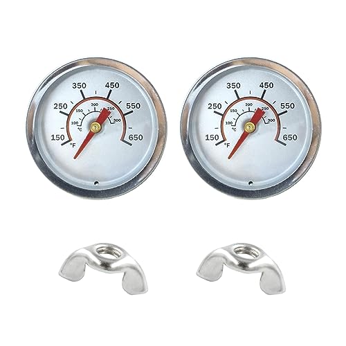 1.8 in Temperature Gauge/Heat Indicator Replacement 7484426P06 for Most of Char Broil Gas Grill,2-Pack - Grill Parts America