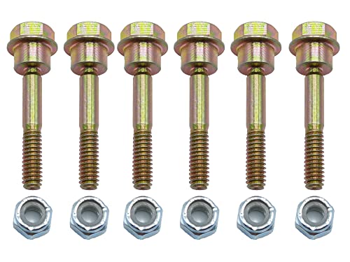 575938801 Set of 6 Shear Bolts and Hex Nuts fits Poulan Pro Snow Blower - Grill Parts America