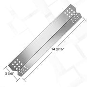 MONIBAQ Flame Tamers Heat Plates for Nexgrill 720-0896 720-0896B 720-0783E 720-0830H 720-0882A 720-0888N, Stainless Steel Heat Shields Replacement Parts for Nexgrill Deluxe 6 Burner Grill- 6 Packs - Grill Parts America