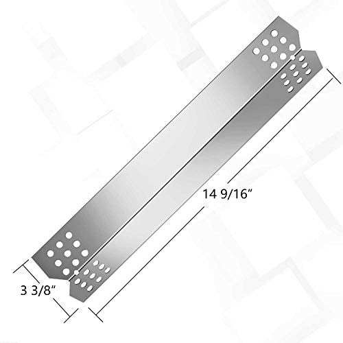 MONIBAQ Flame Tamers Heat Plates for Nexgrill 720-0896 720-0896B 720-0783E 720-0830H 720-0882A 720-0888N, Stainless Steel Heat Shields Replacement Parts for Nexgrill Deluxe 6 Burner Grill- 6 Packs - Grill Parts America
