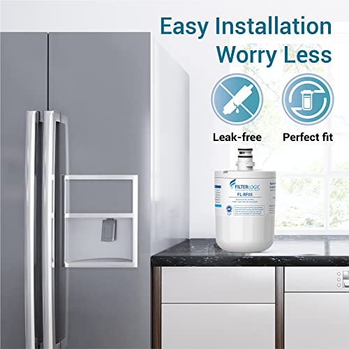 Filterlogic 5231JA2002A Refrigerator Water Filter, Replacement for LG® LT500P®, GEN11042FR-08, ADQ72910911, ADQ72910901, Kenmore 9890, 46-9890, LFX25974ST, LMX25964ST, LSC27925ST, 3 Pack - Grill Parts America