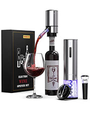 Electric Wine Opener Set, Tomeem Wine Gift Set with Rechargeable Wine Opener - Kitchen Parts America