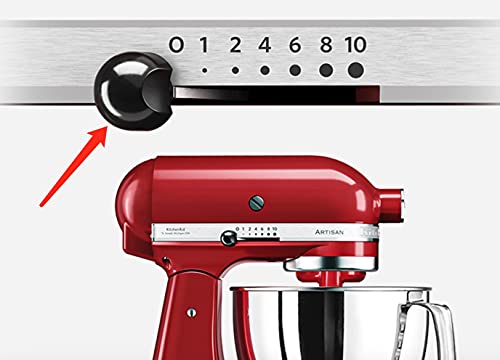 TJPoto Mixer Speed Control Knob Replacement Part Plastic Lock Lever Black Knobs Kit for KitchenAid Stand Mixers - Kitchen Parts America