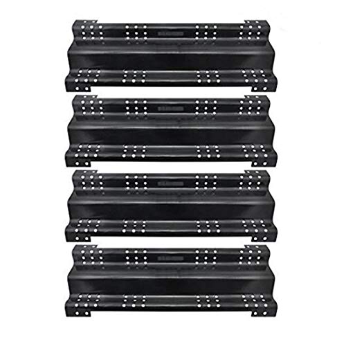 Votenli P9851A (4-Pack) 17 9/16 inch Porcelain Steel Heat Plate, Heat Shield for Brinkmann 810-7450-S, 810-7451-F, 810-8500-S, 810-8530-F, 810-8530 and Charmglow Gas Grill Models - Grill Parts America