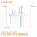 241993101 Refrigerator Crisper Cover Support Premium Replacement Part by Canamax - Compatible with Frigidaire & Kenmore Refrigerators - Replaces AP4427109, 1513082, 240423701, 7241993101 - PACK OF 4 - Grill Parts America