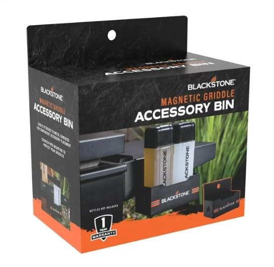 Blackstone Magnetic Griddle Accessory Tray and Plastic Bottle Holder (7.50 x 4.50 x 7.75 Inches) (Bottles not Included) - Grill Parts America