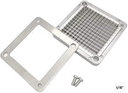 TUNTROL 1/4" Replacement Chopper Blade, 440C Stainless Steel Blade for Commercial Vegetable Dicer Fruit Cutter, Interchangeable Blade&Pusher Block Set - Kitchen Parts America