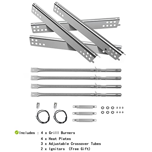 Grill Replacement Parts for Charbroil Performance 475 4 Burner 463347017 463361017 463673017 463376217 463342119 463376018P2 G470-0004-w1 Gas Grill,Heat Plates Burner Grills Adjustable Crossover Tube - Grill Parts America