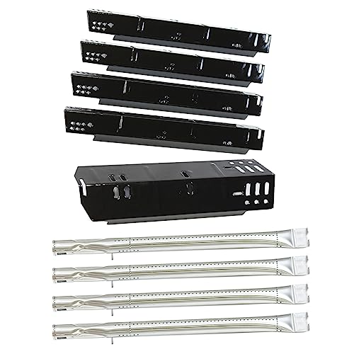 Grill Parts for Dyna-Glo Dyna-Glo 5 Burner DGH474CRP DGH483CRP DGH485CRP, Dyna-Glo 4 Burner DGH450CRP Dyna-Glo 3 Burner DGH373CRP, Porcelain Heat Plate Stainless Steel Burner for Revoace GBC1793W - Grill Parts America