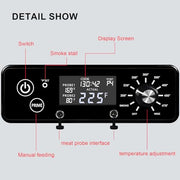 Upgrade AC03P9 BBQ Square Digital Thermostat Controller Board Compatible with Pit Boss P9/PB440D2/PB1150G/PB850G/PB550G/PB820/Pro 1100 Pellet Grills with Display Adjustable Temperature 200℉ to 475℉ - Grill Parts America