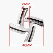 Trjgtas Meat Grinder Replacement Parts Included 2PC Cutter Cutting Blade 2PC Meat Chopper Plates Mincer Part for MG30/60 Grinder - Kitchen Parts America
