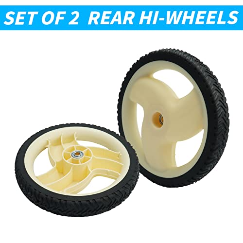 (2 Pack) Rear Wheels 105-1816 for Toro 22" Recycler Lawnmower 20012 20016 20019 - Grill Parts America