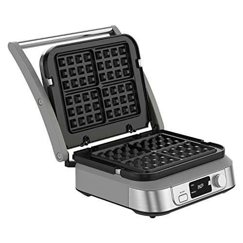 Waffle Plates Only for Cuisinart Griddler GR-4N, GR-5B, GR-6 and GRID-8N Series, Nonstick Coating Baking Waffle Plates by Gvode - Grill Parts America