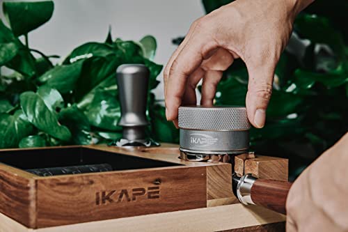 IKAPE Coffee Products, 51MM Coffee Distributor, Gravity Adaptive Espresso Distributor Fits All 51MM Espresso Portafilter, Compatible with 51MM Delonghi Bottomless Portafilter (Silver) - Kitchen Parts America