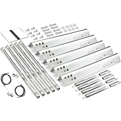 Hisencn Grill Replacement Parts for Charbroil Performance 5 Burner, 304 Stainless Steel Grill Parts for Charbroil 463347519, 463347518, 463361017, Replacement Parts for G470-5200-W1, G470-0004-W1 - Grill Parts America