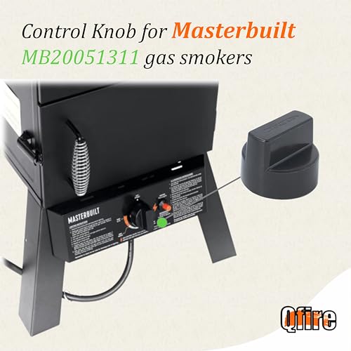 Qfire 911060014 - Control Knob Compatible with Masterbuilt 20051311 gs30d 2-Door Propane Gas Smoker - Grill Parts America
