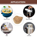 iplusmile 4Pcs Pot Lid Top Replacement Universal Lid Knob Bakelite Pan Pot Handgrip Heat Resistant Lid Handle Wood Grain Pot Lid Knob Kitchen Cookware - Kitchen Parts America