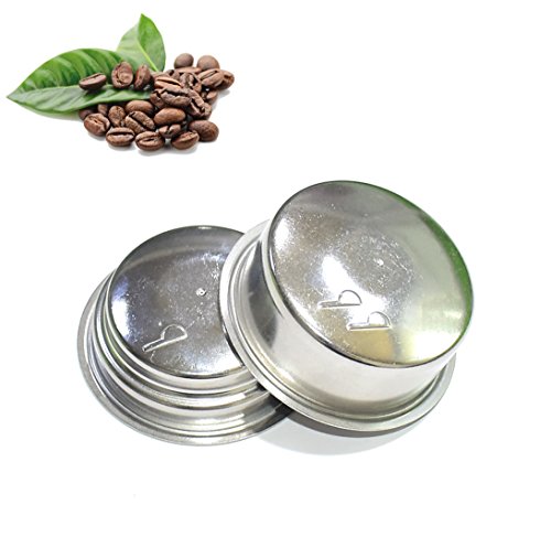 50mm Dual Wall Filter Basket Filter One Cup and BES820XL/205 Two Cup for Breville ESP8XL 800ESXL BES820XL ESP6SXL BES250XL and Cuisinart Espresso Maker EM-100 (2 Pack) - Grill Parts America