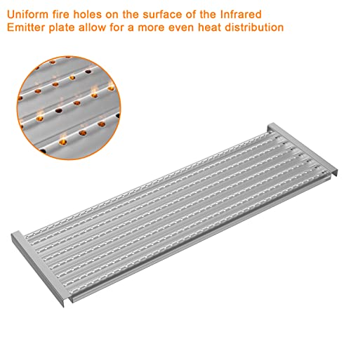 Outspark Cooking Grid Grates and Emitter Plates Replacement Parts for Charbroil 2015 and Newer Commercial, Signature, Professional Series TRU-Infrared Gas Grills,Cast Iron - Grill Parts America