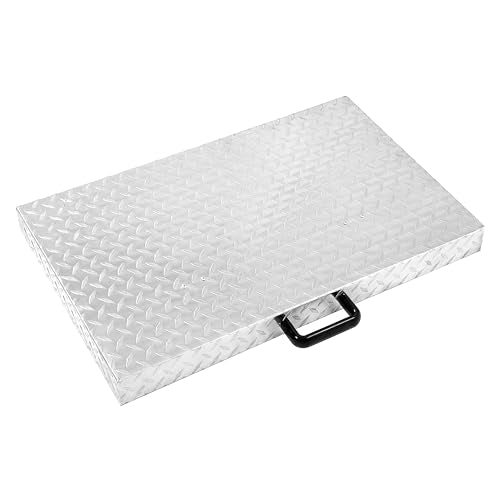 Kojem 28" Griddle Hard Cover Compatible with Blackstone 28-inch Griddle Cover Lid Silvery Aluminum w/Waterproof Diamond Plate Outdoor Flat Top Grill Cover Steel Handle - Grill Parts America