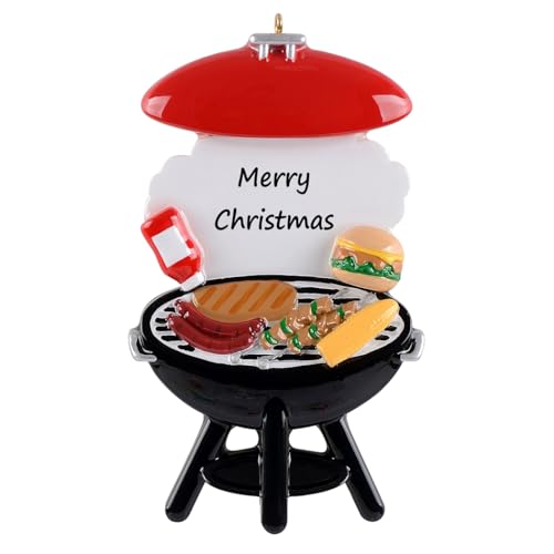 Personalized BBQ Grill Ornaments 2023 - Barbecue Ornament - Polyresin Barbeque Ornament for Chrismtas Tree- BBQ Grill Smoker Christmas Ornament - Unique Griller Gift - Grill Parts America