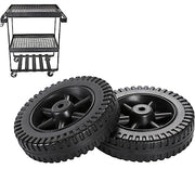 homfanseec G206-0025-W1 6 Inch Grill Wheels Replacement Parts with Cover for Charbroil Wheel Kit 463722403 463720115 463720114 463722715 Various Models BBQ Wheels 461611514 4156956(2pcs Black) - Grill Parts America