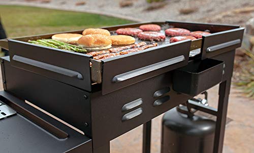 Blackstone 5016 Guards for 28" Griddle Front and Rear Grease Model Premium Grill Accessories Heavy Duty Easy to Use and Clean Black Wind Screen for Outdoor Backyard BBQ Cooking, 28 Inch - Grill Parts America