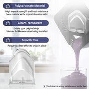 Pour Spout Cover Replacement Compatible with Ninja Blender Lid 72 oz Pitchers, Replacement Lid Flap Spout Cover for Nin-ja Blender Square Pitcher Top, Clear, Polycarbonate, NJ600 BL610 BL740 BL700 - Grill Parts America