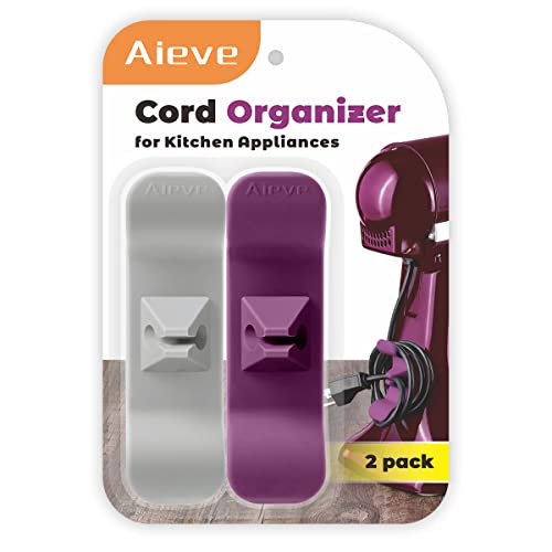 AIEVE Cord Organizer for Appliances, 2 Pack Kitchen Appliance Cord
