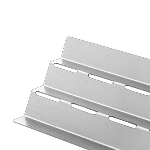 Kalomo Stainless Steel Grill Heat Plates Shield Flame Tamer, 17-9/16" BBQ Gas Grill Replacement Parts for Lowes, Perfect Flame 276964L, Huntington 6561-64, GrillPro 224069, Broil King, Broil-Mate - Grill Parts America