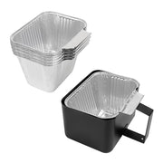 SafBbcue Grease Catcher Cup and Liners Replacement for Blue Rhino Razor GGC1643L GGC2241L GGC1643M Grill Parts, Pit Boss 2B 3B 4B Ultimate Griddle Catcher Grease Drip Pan and Aluminum Liners - Grill Parts America