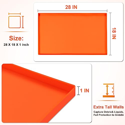 28" Silicone Griddle Mat for Blackstone 28 inch Griddle,Heavy Duty Silicone Protective Mat Cover, Griddle Top Protective Cover Accessories Protect Griddle from Debris and Rust - Grill Parts America