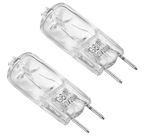 Light Bulb for GE Microwave Oven - Halogen Light Bulb Fits for GE Samsung Kenmore Elite Maytag Over the Stove Range Microwave, Night Light/Stove Light Bulb for GE microwave, Replaces WB25X10019, 2Pack - Grill Parts America