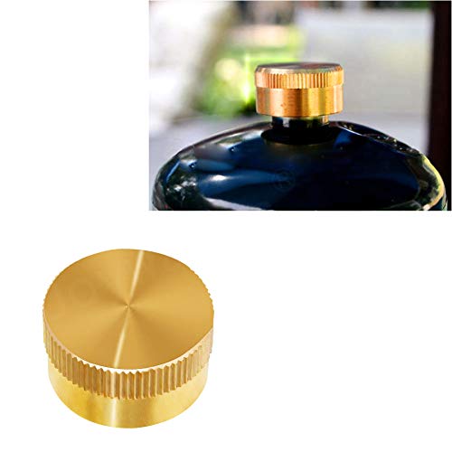 Joywayus 4Pcs Solid Brass Refill Propane Bottle Cap Universal for All 1 LB Gas Tank Cylinder Sealed Protect Cap - Grill Parts America