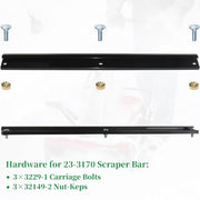 POSFLAG 23-3730 Rotor Blade Paddle with Toro 23-3170 Scraper Blade for Toro S-200, S-620, S200, S620 and Snow Master 20 Snowthrowers - Grill Parts America
